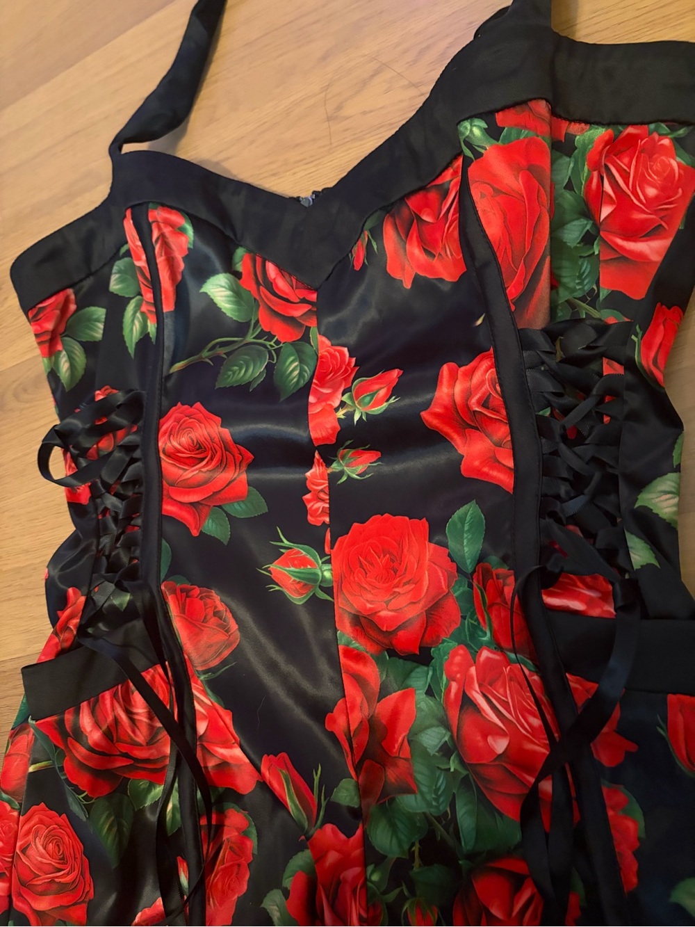 SUGAR THRIILLZ✨DOLLS KILL ROSE ROMPER - Picture 7 of 10